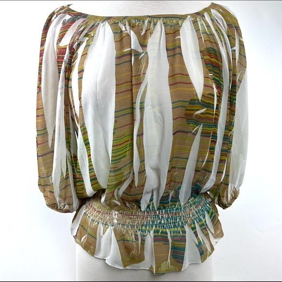 Charlotte‎ Russe Sheer Blouse Size Small - Picture 1 of 7